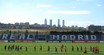 Entrenamiento del Real Madrid en Valdebebas.