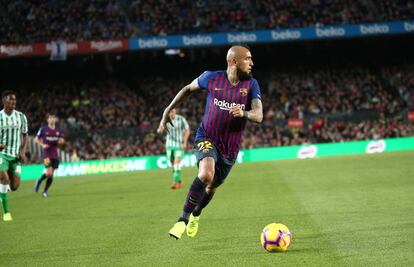 Arturo Vidal, en el partido contra el Betis. 