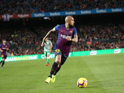 Arturo Vidal, en el partido contra el Betis. 