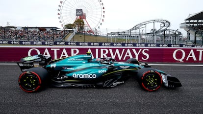 Fernando Alonso, durante el GP de Japón.