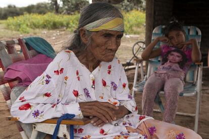 Toba Pepa Chico, de 83 años, en el Paraje Cuatro Hojas, en el Chaco, donde el 3,4% de la población es aborigen.