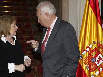 El ministro José Manuel García-Margallo con su homóloga argentina, Susana Malcorra.