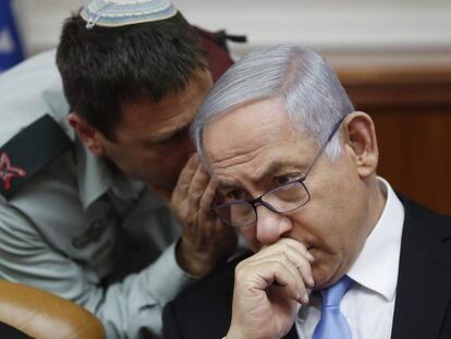 El primero ministro iraelí, Benjamin Netanyahu, el pasado domingo.