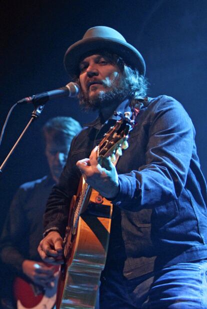 Jeff Tweedy, líder de Wilco, ayer en el Circo Price.