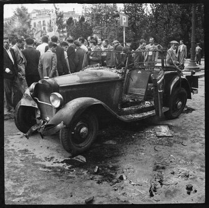 Cotxe cremat, 19-21 de juliol del 1936.