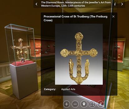 La Sala del Diamante aparece perfectamente recreada en esta visita virtual al Hermitage ruso.
