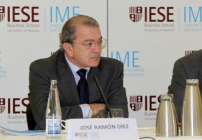 José Ramón Díez, en l'esmorzar informatiu organitzat per l'IESE i Eurostar.