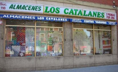Imatge de la botiga de Valladolid abans del canvi de nom.