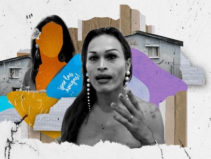 Una ilustración titulada 'Por las amigas' de la página web 'Un viaje de paz' construida por Colombia Diversa, que reúne las memorias de personas LGBTI que fueron afectadas por el conflicto armado.