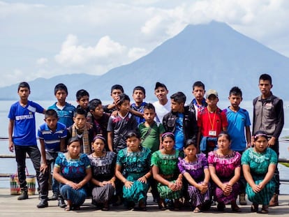 Niños y niñas de Chajul.