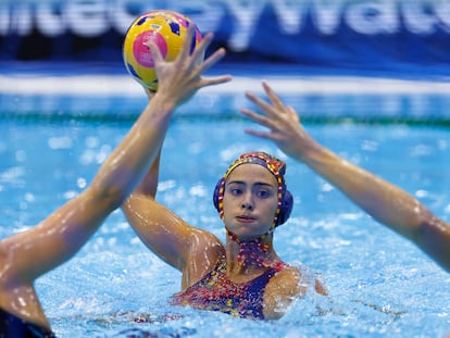 Paula Crespi durante la final contra Países Bajos de Fukuoka 2023.