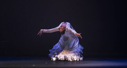 La bailaora Alba Heredia, en el Festival de Jerez 2017.