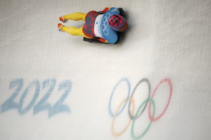 Ander Mirambell, durante su participación en los Juegos de Pekín, el pasado febrero.