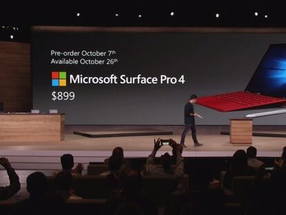 Microsoft presenta la nueva Surface Pro 4