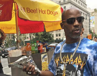 DMX, en Manhattan, ayer.