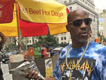 DMX, en Manhattan, ayer.