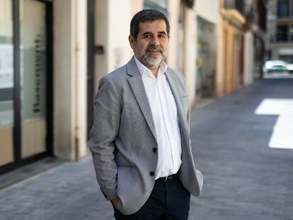 Jordi Sánchez, secretario general de Junts per Catalunya, este jueves, en Barcelona. / ALBERT GARCIA