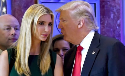 Donald Trump, con Ivanka.