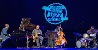 Wayne Shorter durante su actuación.