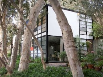 La casa de los Eames en Pacific Palisades.