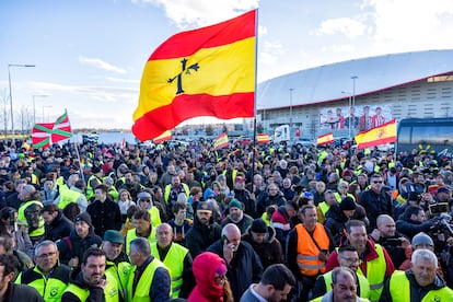 Asistentes a la concentración de este sábado en Madrid.