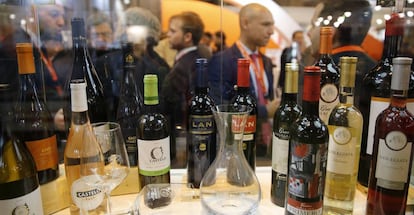 Selección de vinos españoles en la Feria Internacional de Alimentos y Bebidas de Calidad, en Madrid.