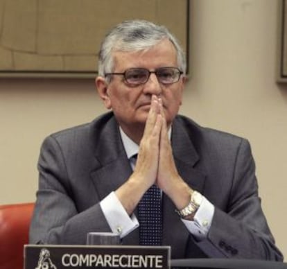 Eduardo Torres-Dulce, durante una comparecencia ante la Comisi&oacute;n de Justicia del Congreso.