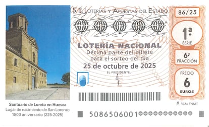 Décimo Lotería Nacional 25 octubre 2025