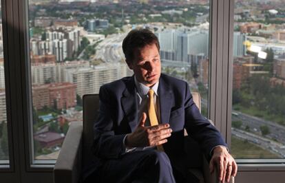 El viceprimer ministro británico, Nick Clegg