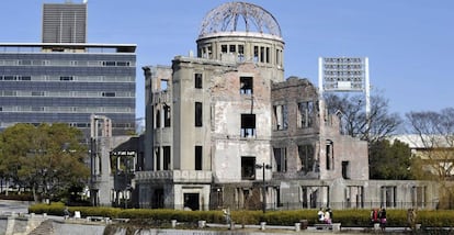 La c&uacute;pula de Hiroshima, que recuerda el bombardeo at&oacute;mico.
