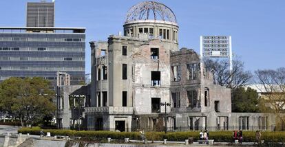 La cúpula de Hiroshima, que recuerda el bombardeo atómico.