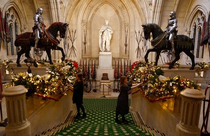 Las recién estrenadas decoraciones del castillo de Windsor.