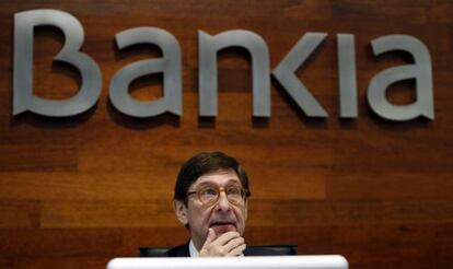 El presidente de Bankia, José Ignacio Goirigolzarri, en Madrid el 11 de enero de 2016.