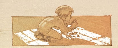 Cartoon from 'Maria Montessori', by Alessio Surian, Diego di Masi and Silvio Boselli, edited by DeBolsillo.