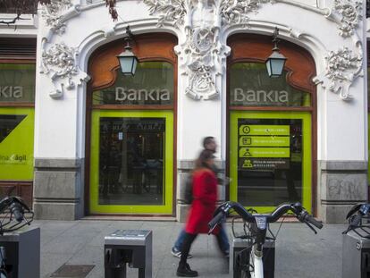 Una sucursal de Bankia, en Madrid.