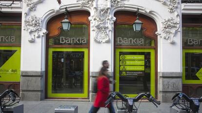 Una sucursal de Bankia, en Madrid.