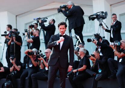 Juan Diego Botto, este martes en la alfombra roja del festival de Venecia.