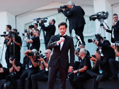 Juan Diego Botto, este martes en la alfombra roja del festival de Venecia.