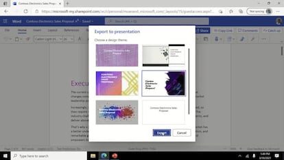 Herramienta de conversión de Word a PowerPoint.