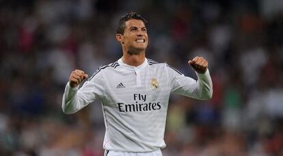 Cristiano Ronaldo celebra el segundo gol ante el Córdoba.