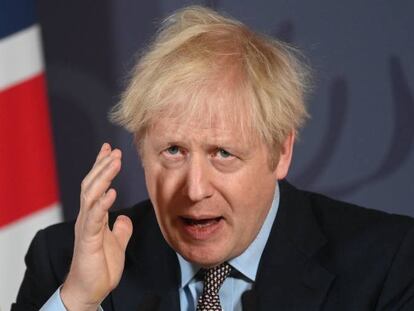 El primer ministro británico Boris Johnson