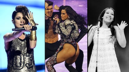 Barei, Chanel y Massiel, respectivamente.