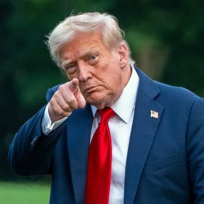 El presidente de EE UU, a su llegada a la Casa Blanca.