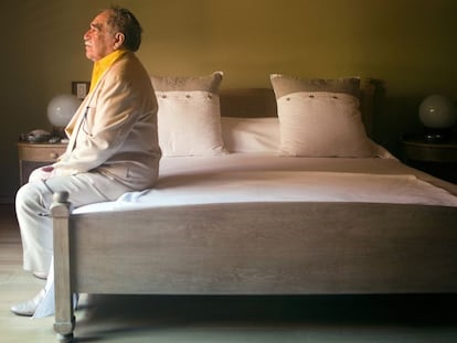 Gabriel García Márquez en su dormitorio en Cartagena de Indias (Colombia) en 2009.