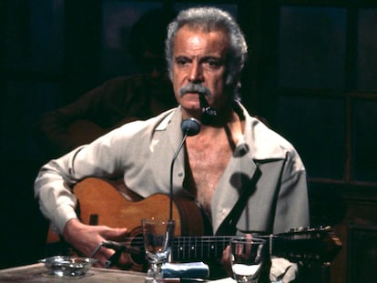 El cantante y poeta francés Georges Brassens.