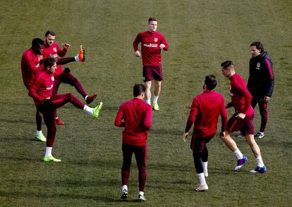 El Atlético de Madrid se entrena para el próximo encuentro ante el Celta