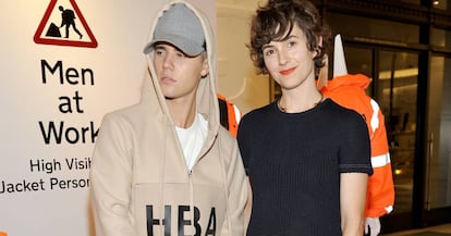 Justin Bieber y Karla Welch, en Nueva York en 2015.