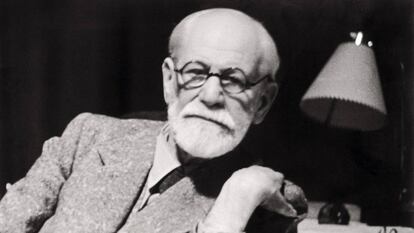 Retrato de Sigmund Freud.