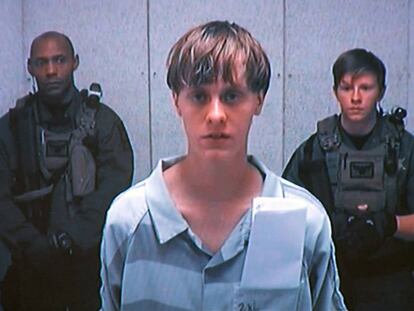 Dylann Roof, en junio de 2015, a los pocos d&iacute;as de ser detenido