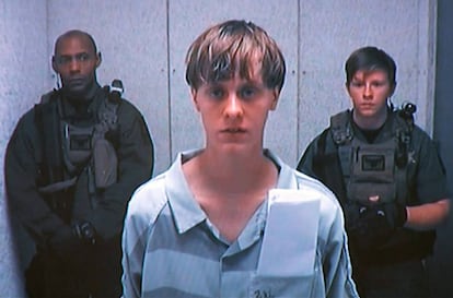 Dylann Roof, en junio de 2015, a los pocos d&iacute;as de ser detenido